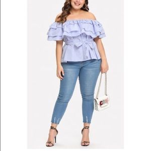 JUST IN! Cold Shoulder Short Sleeve